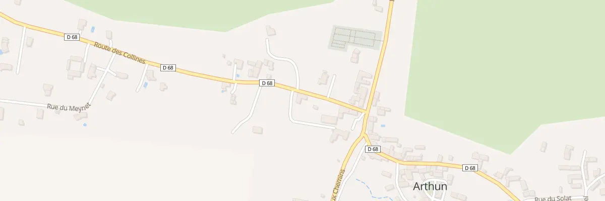 Plan du 115 Rte des Collines à Arthun