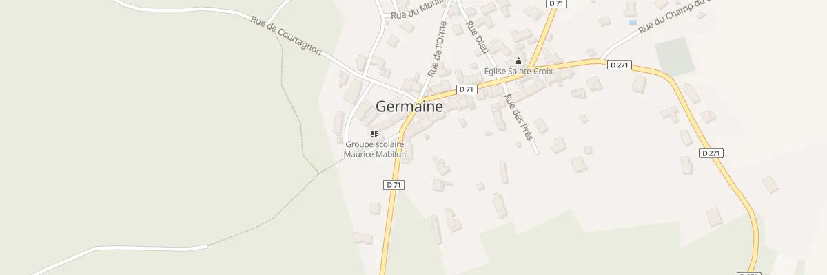 Plan du 10 Gr Grande Rue à Germaine