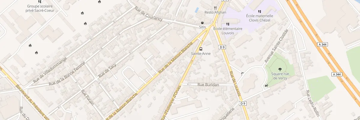 Plan du 15 Rue de la Maison Blanche à Reims