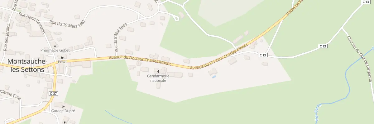 Plan du 32 Av du Docteur Charles Monot à Montsauche-les-Settons
