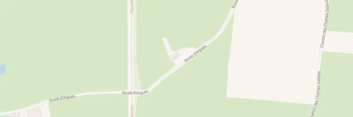 Plan du 595 Rte d’Argues à Baugy