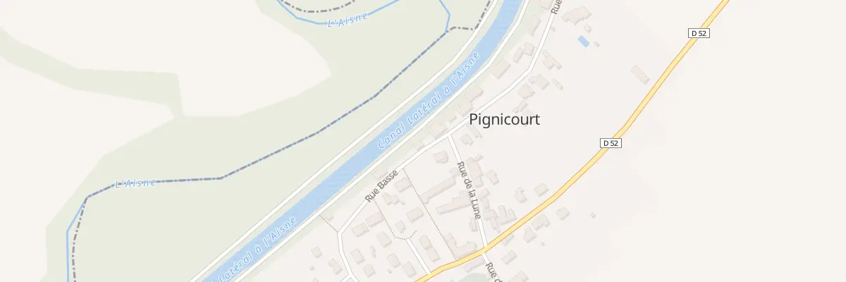 Plan du 3 Rue Basse à Pignicourt