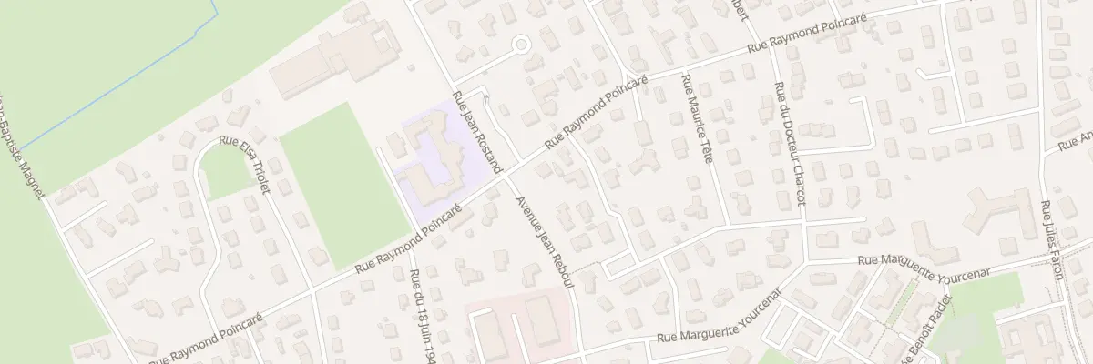 Plan du 595 Rue Raymond Poincaré à Riorges