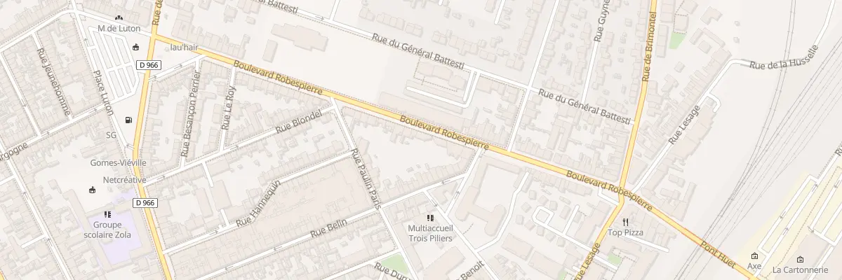 Plan du 52 Bd Robespierre à Reims
