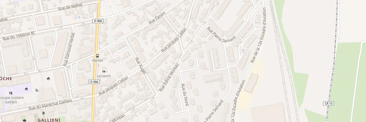 Plan du 40 Rue Edmé Moreau à Reims