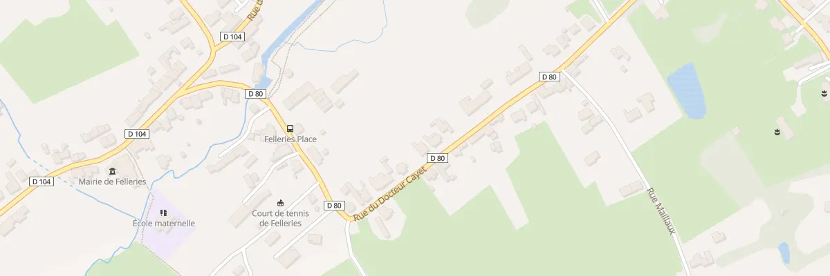 Plan du 13 Rue du Docteur Cayet à Felleries