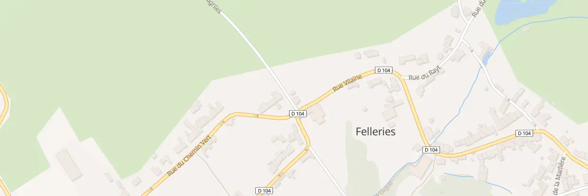 Plan du 2 Rue de Beugnies à Felleries
