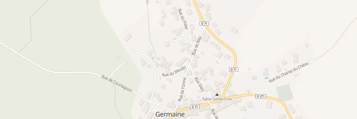 Plan du 1 Rue du Moulin à Germaine