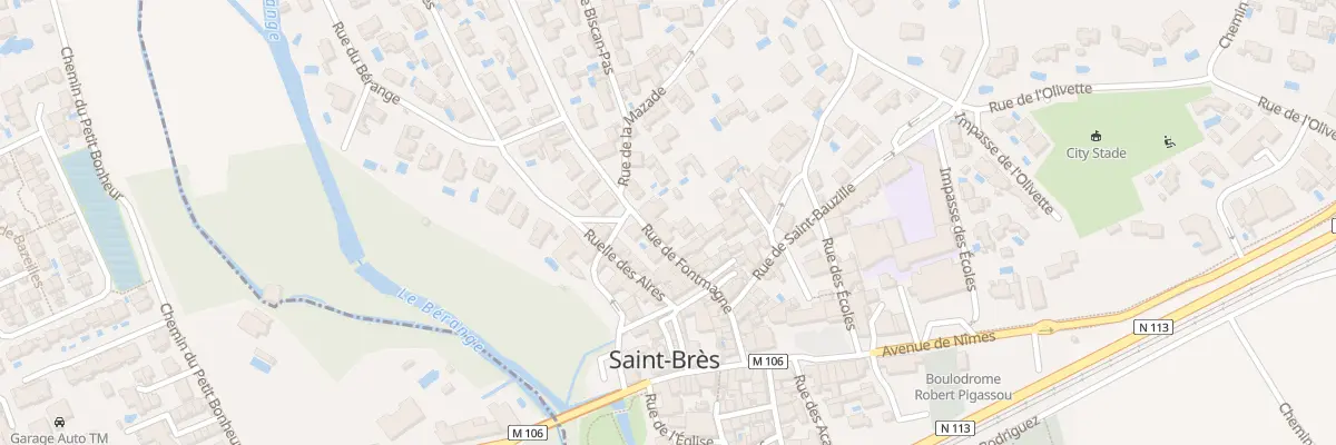 Plan du 12 Av de Fontmagne à Saint-Brès
