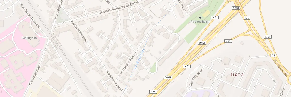 Plan du 22 Rue Maurice Renard à Reims