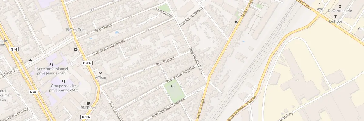 Plan du 46 Rue Pierret à Reims