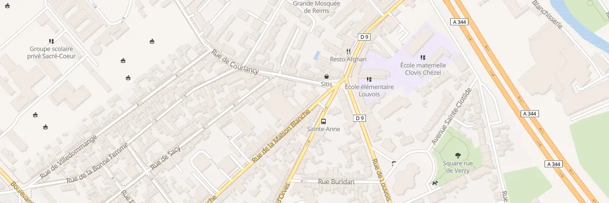 Plan du 6 Rue de la Maison Blanche à Reims