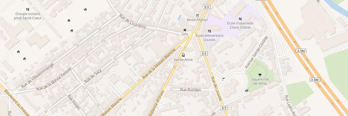 Plan du 5 Rue de la Maison Blanche à Reims