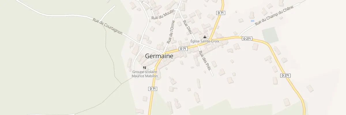 Plan du 18 Gr Grande Rue à Germaine