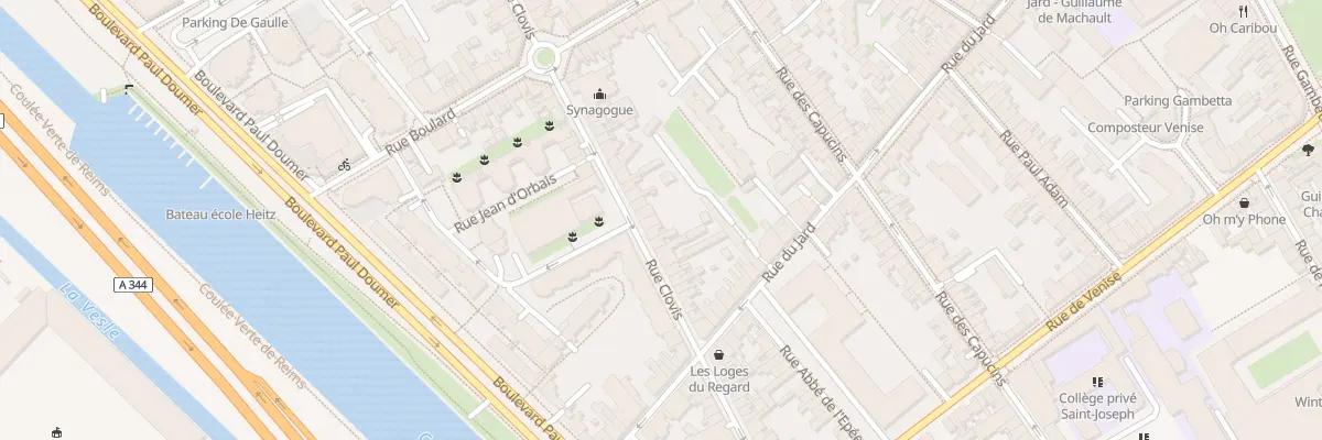 Plan du 75 Rue Clovis à Reims