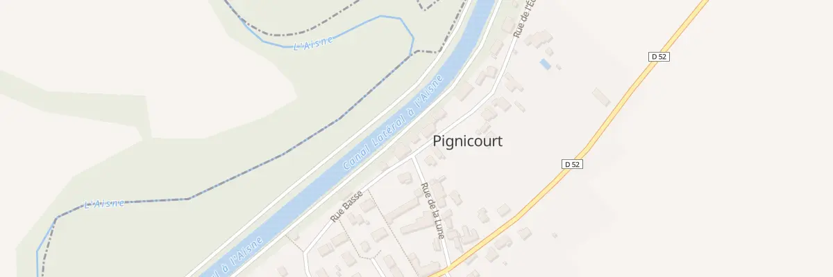 Plan du 1 Rue de l’Ecluse à Pignicourt