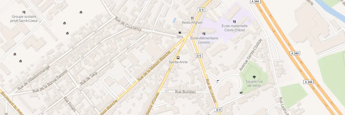 Plan du 3 Rue de la Maison Blanche à Reims
