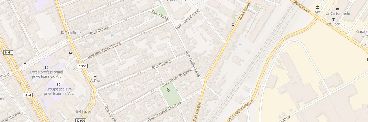 Plan du 52 Rue Pierret à Reims