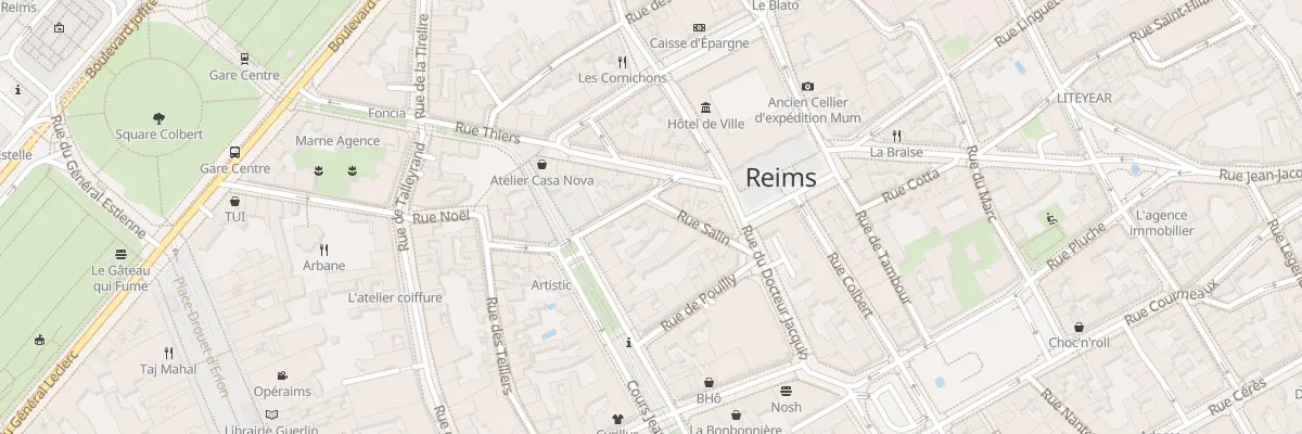 Plan du 11 Rue Salin à Reims
