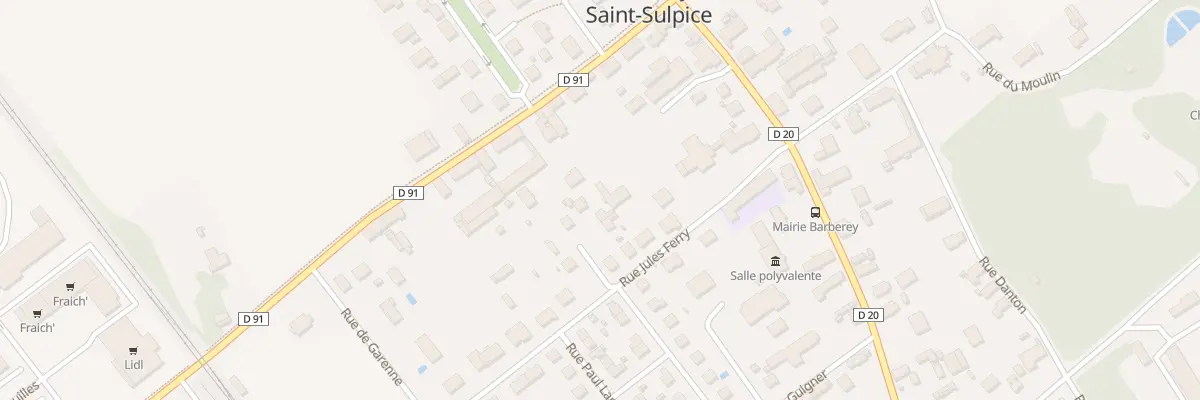 Plan du 20 Rue du Professeur Calmette à Barberey-Saint-Sulpice