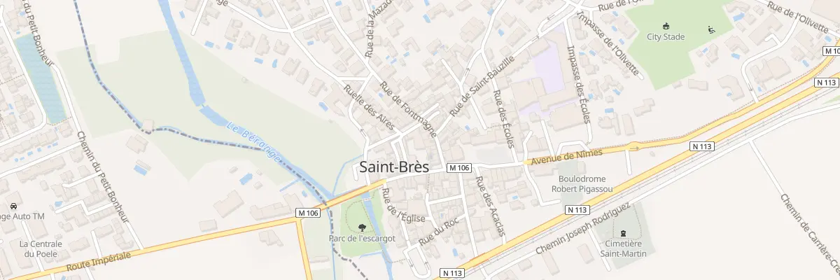 Plan du 10 Vc La Place à Saint-Brès