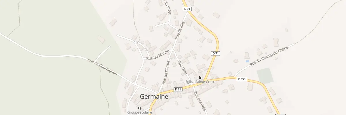 Plan du 3 Rue Dieu à Germaine