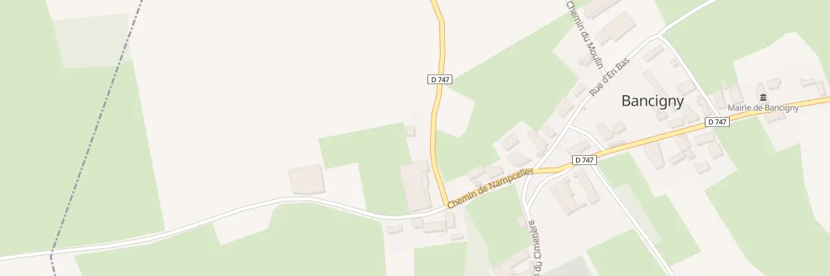 Plan du 1 Rte de Plomion à Bancigny