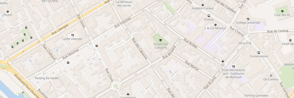 Plan du 69 Rue des Capucins à Reims