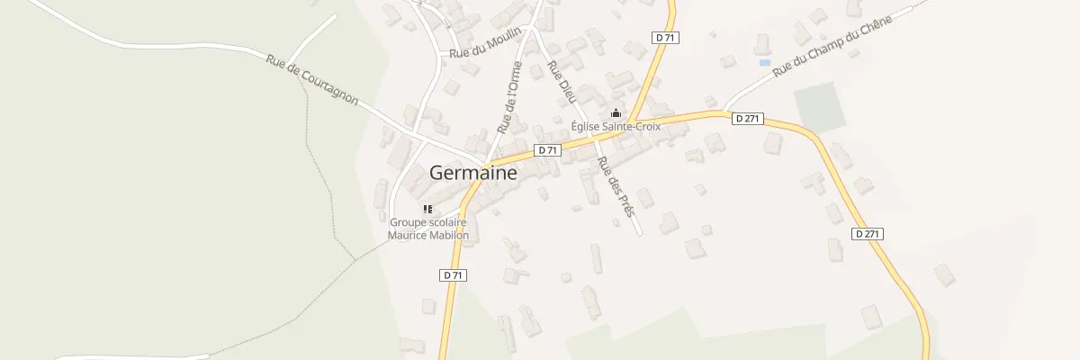 Plan du 22 Gr Grande Rue à Germaine