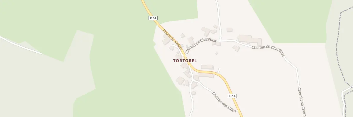 Plan du 2687 Rte de Viviers à Estivareilles