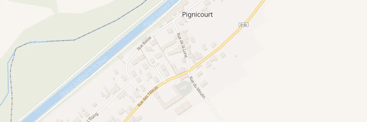 Plan du 1 Rue de la Lune à Pignicourt