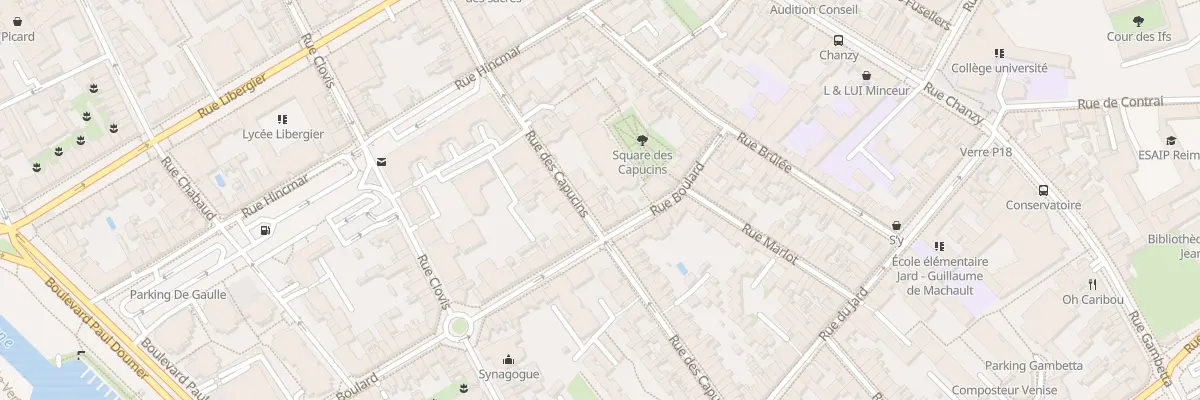 Plan du 73 Rue des Capucins à Reims