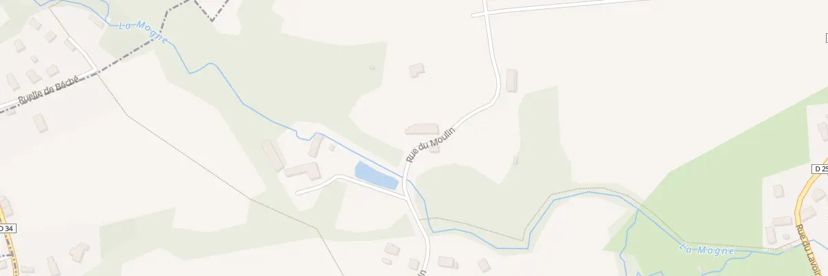Plan du 13 Rue du Moulin à Jeugny