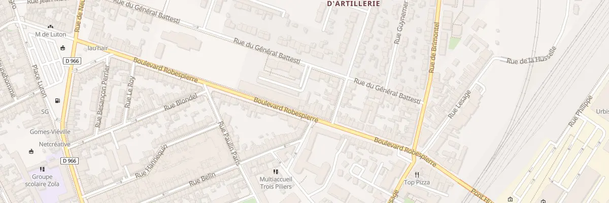 Plan du 29 Bd Robespierre à Reims