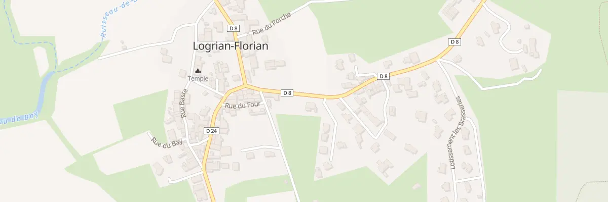 Plan du 72 Rte de Savignargues à Logrian-Florian