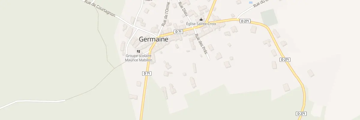 Plan du 20 Gr Grande Rue à Germaine