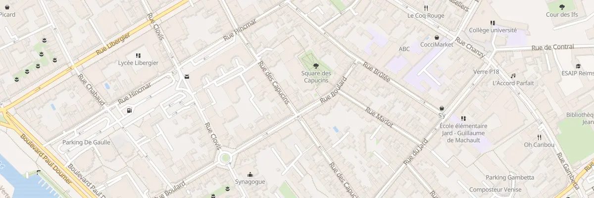 Plan du 75 Rue des Capucins à Reims