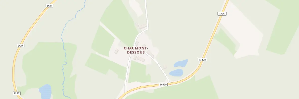Plan du 197 Chaumont Dessous à Planchez