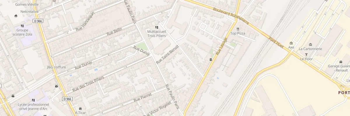 Plan du 12 Rue Saint-Benoît à Reims