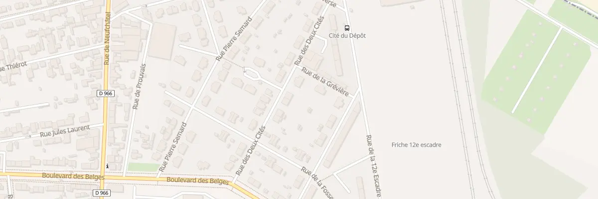 Plan du 12 Rue des 2 Cites à Reims
