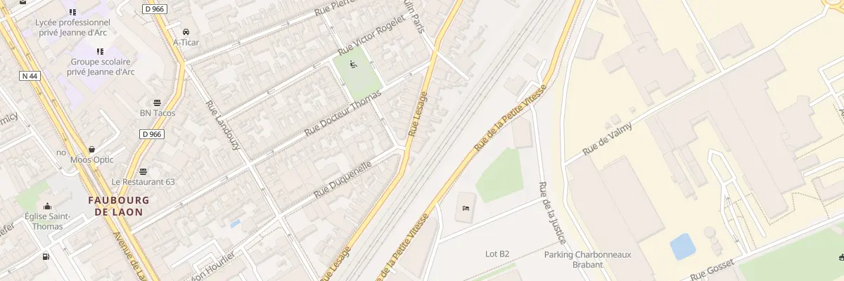 Plan du 4 Rue Lesage à Reims