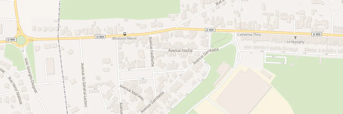 Plan du 19 Av Hoche à Boussois