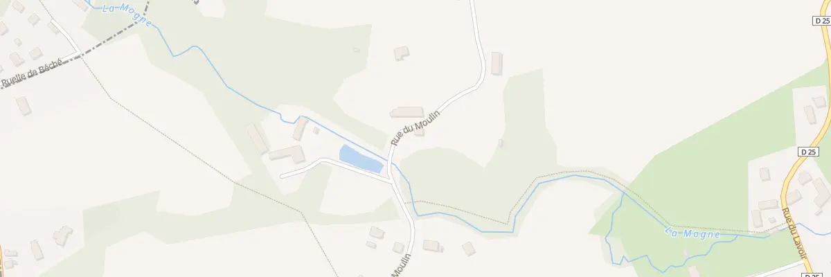 Plan du 12 Rue du Moulin à Jeugny