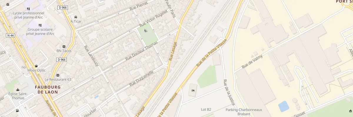 Plan du 8 Rue Lesage à Reims