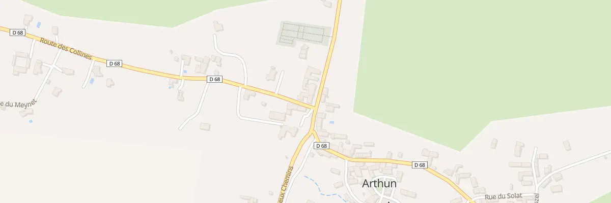 Plan du 5 Rte du Riou à Arthun