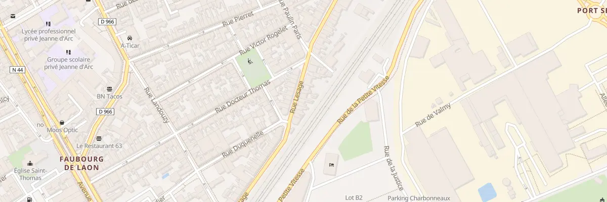 Plan du 12 Rue Lesage à Reims
