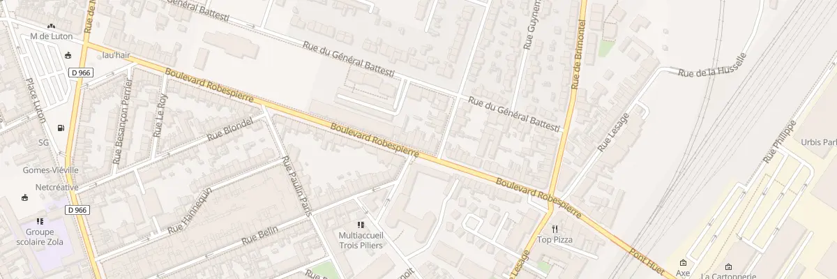 Plan du 35 Bd Robespierre à Reims