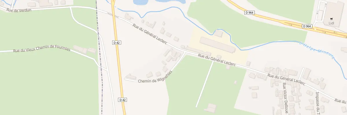 Plan du 67 Rue du Général Leclerc à Fourmies