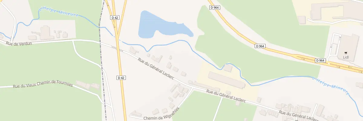 Plan du 54 Rue du Général Leclerc à Fourmies