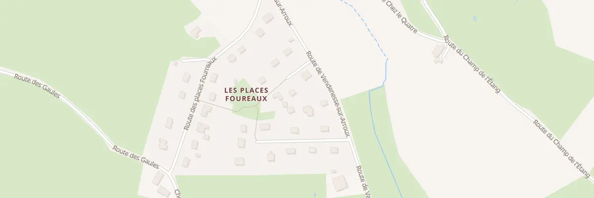 Plan du 5316 Les Places Foureaux à Uxeau